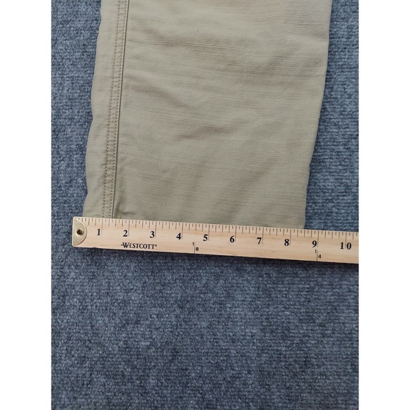 Levis Pants Cargo Crop Capri Pants Womens 10 Beige Cotton Y2K Utility Outdoor - Picture 4 of 11